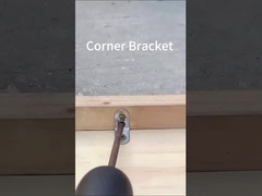 निर्माता कस्टम स्टैम्पिंग सजावटी एल आकार धातु कोण कोण लकड़ी के लिए ब्रैकेट