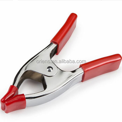 गुणवत्ता  Metal Spring Clip Clamps 2 4 6 Inch Spring Tent Crocodile Clamp Pointed Mouth Electrician फैक्टरी